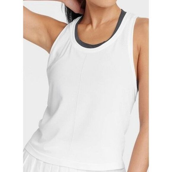 Women's Seamless Racerback Tank Top - All in Motion™ White XL - Picture 1 of 2